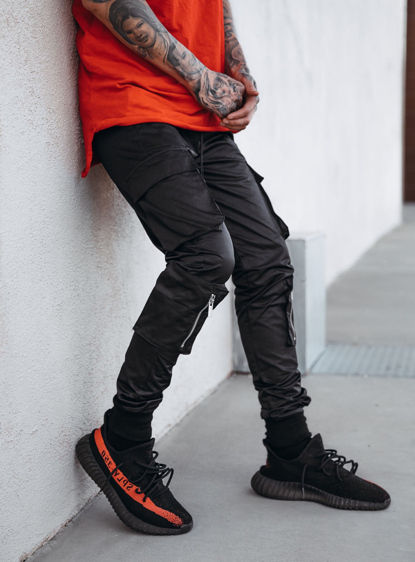 Utility Cargo Pants V9 in Black