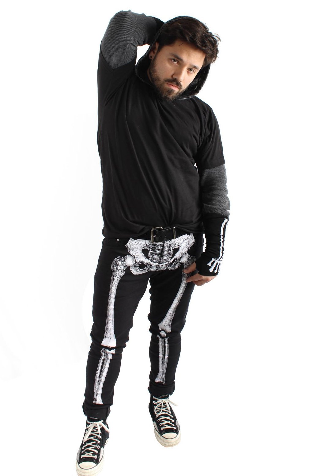 Skeleton Jeans White Bone