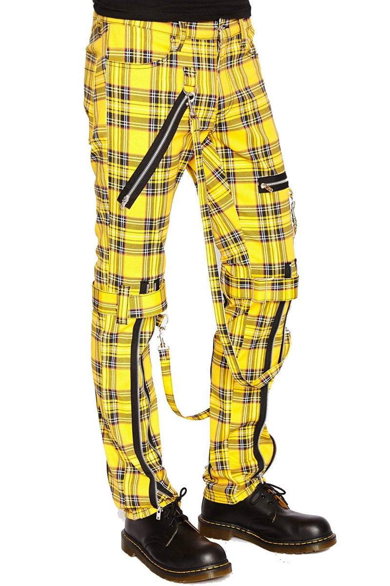 NYC Bondage Pants Yellow Plaid