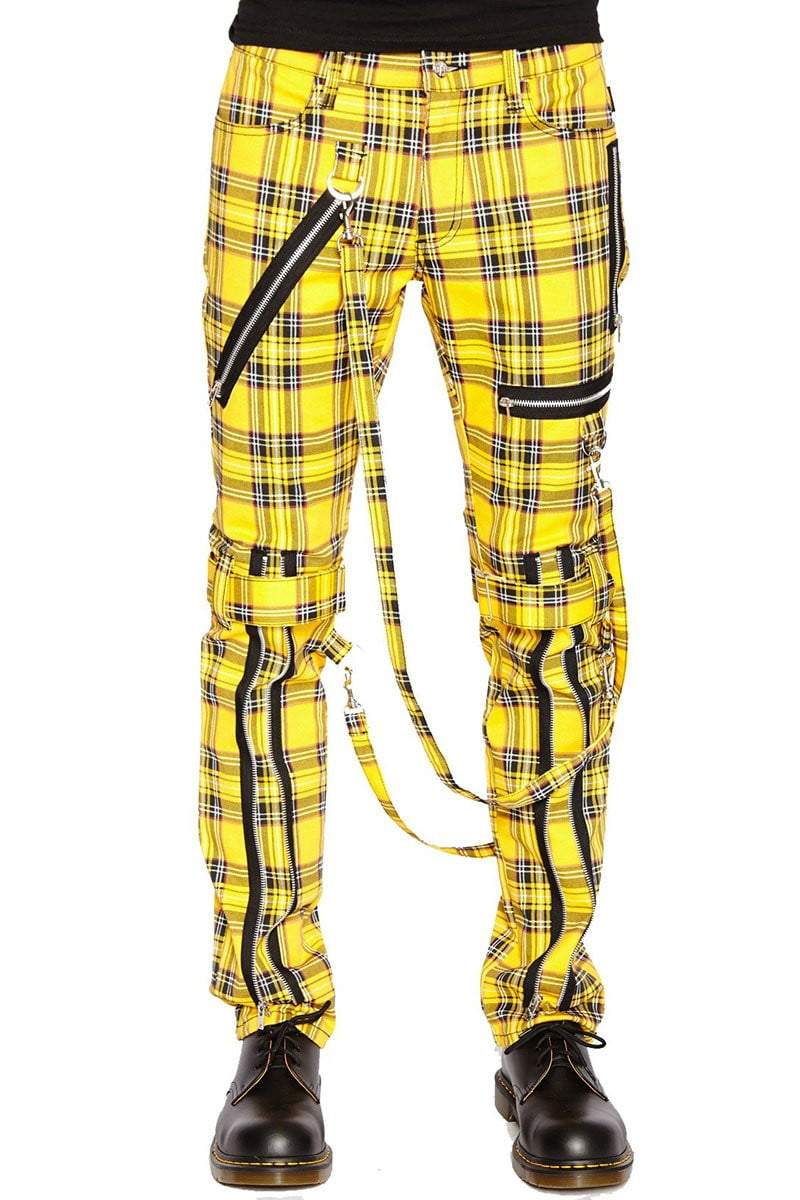 NYC Bondage Pants Yellow Plaid