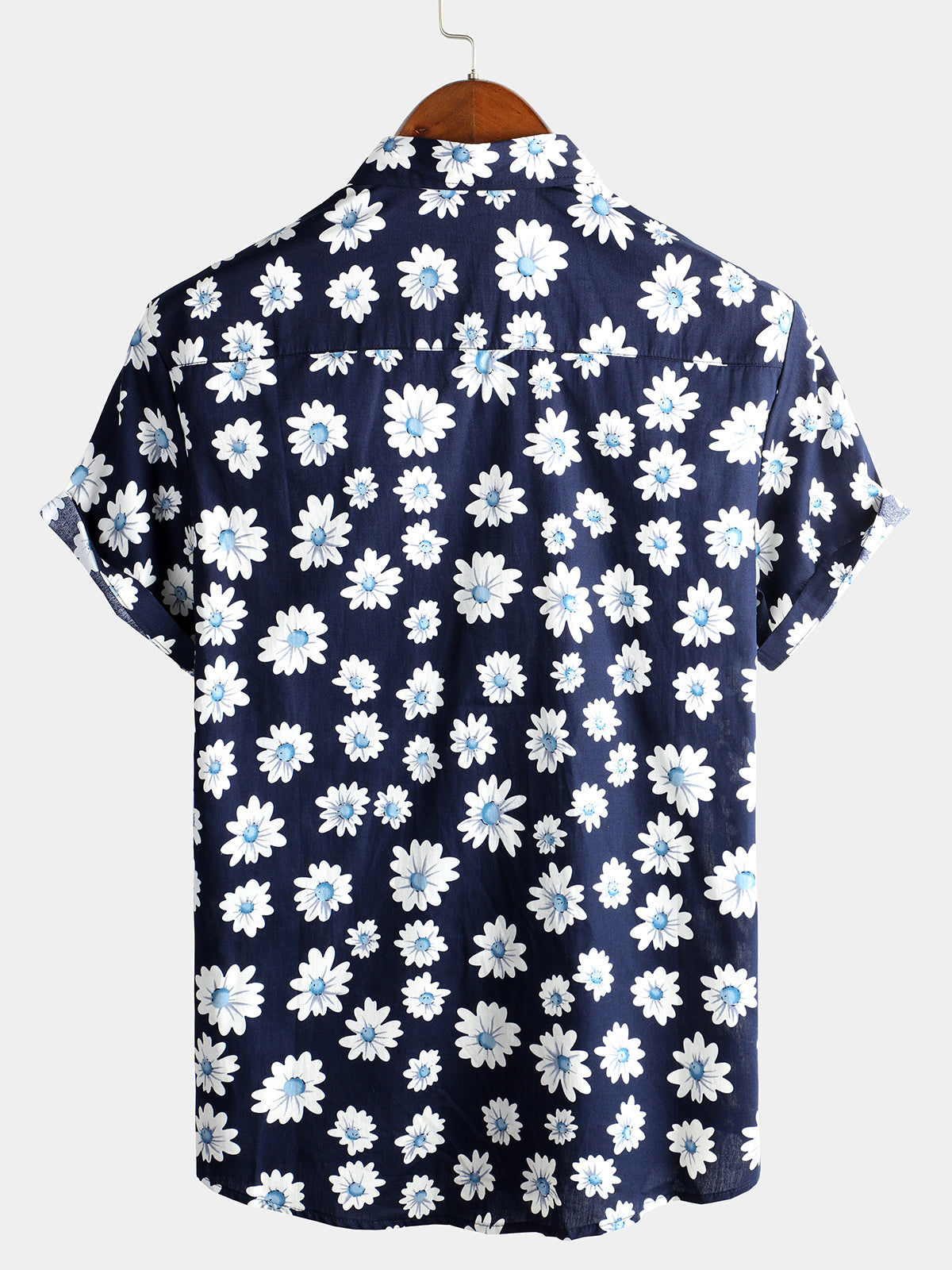 Men's Yellow Daisy Hawaiian Short Sleeve Shirt