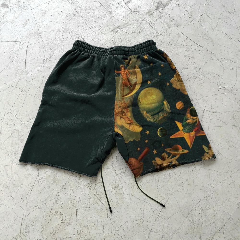 Street Trend Oil Painting Print Sports Shorts