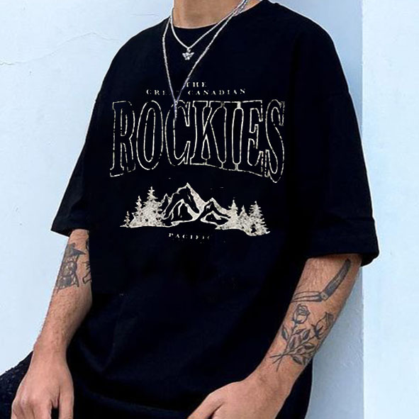 Men's Vintage Oversized Print T-Shirt