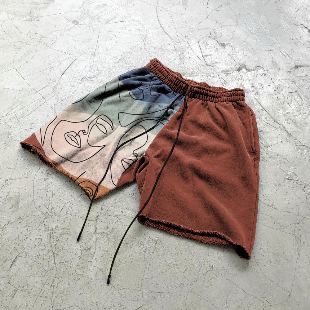 Street Trend Abstract Graffiti Art Print Sports Shorts