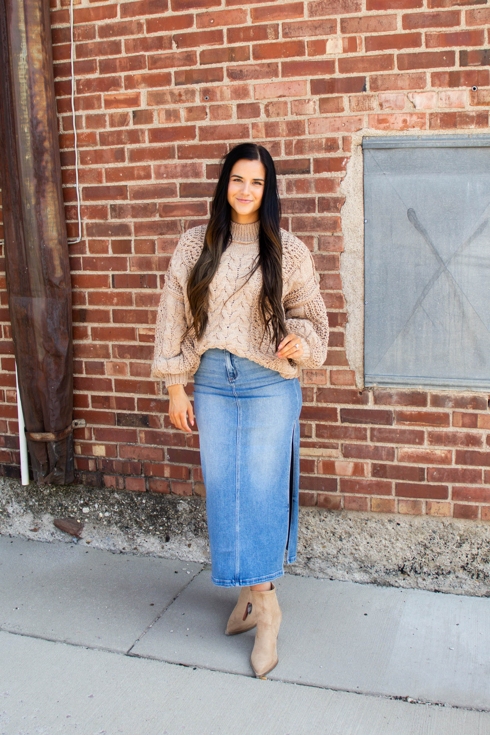 Remi Chunky Sweater | Mocha Beige