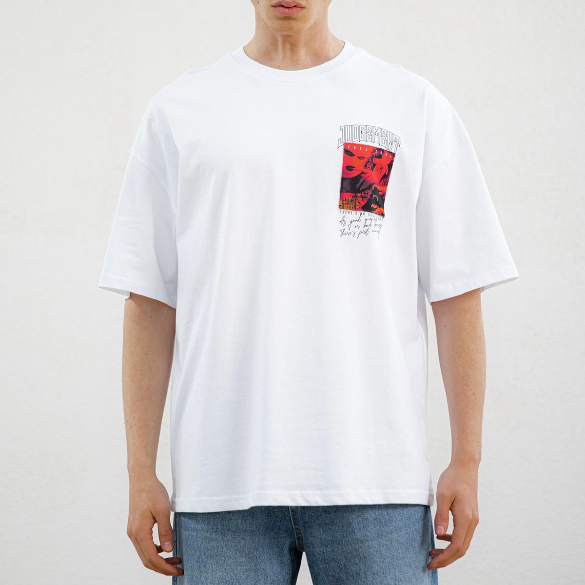 Men's Oversized Fashion Print T-Shirt