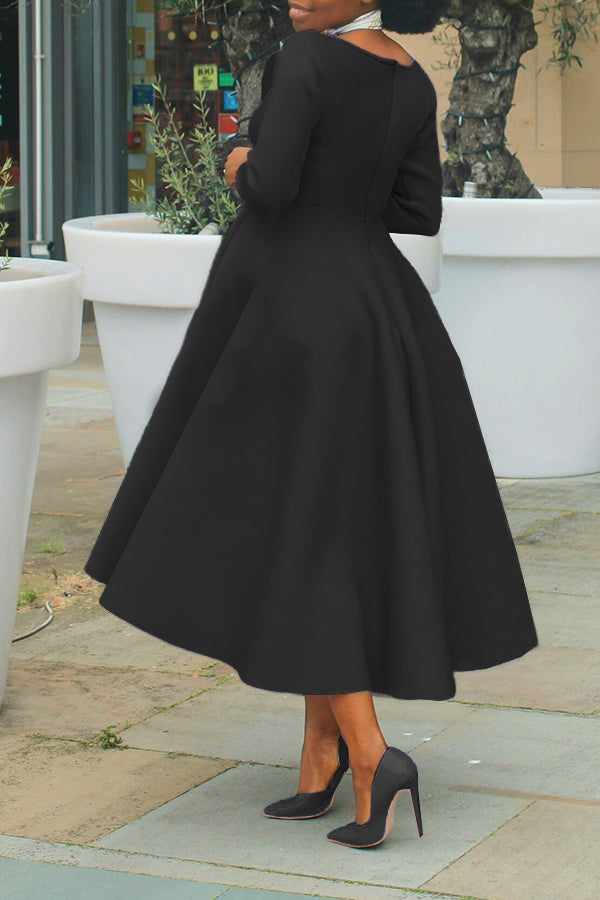 Pearl Love 3/4 Sleeve Swing Dress