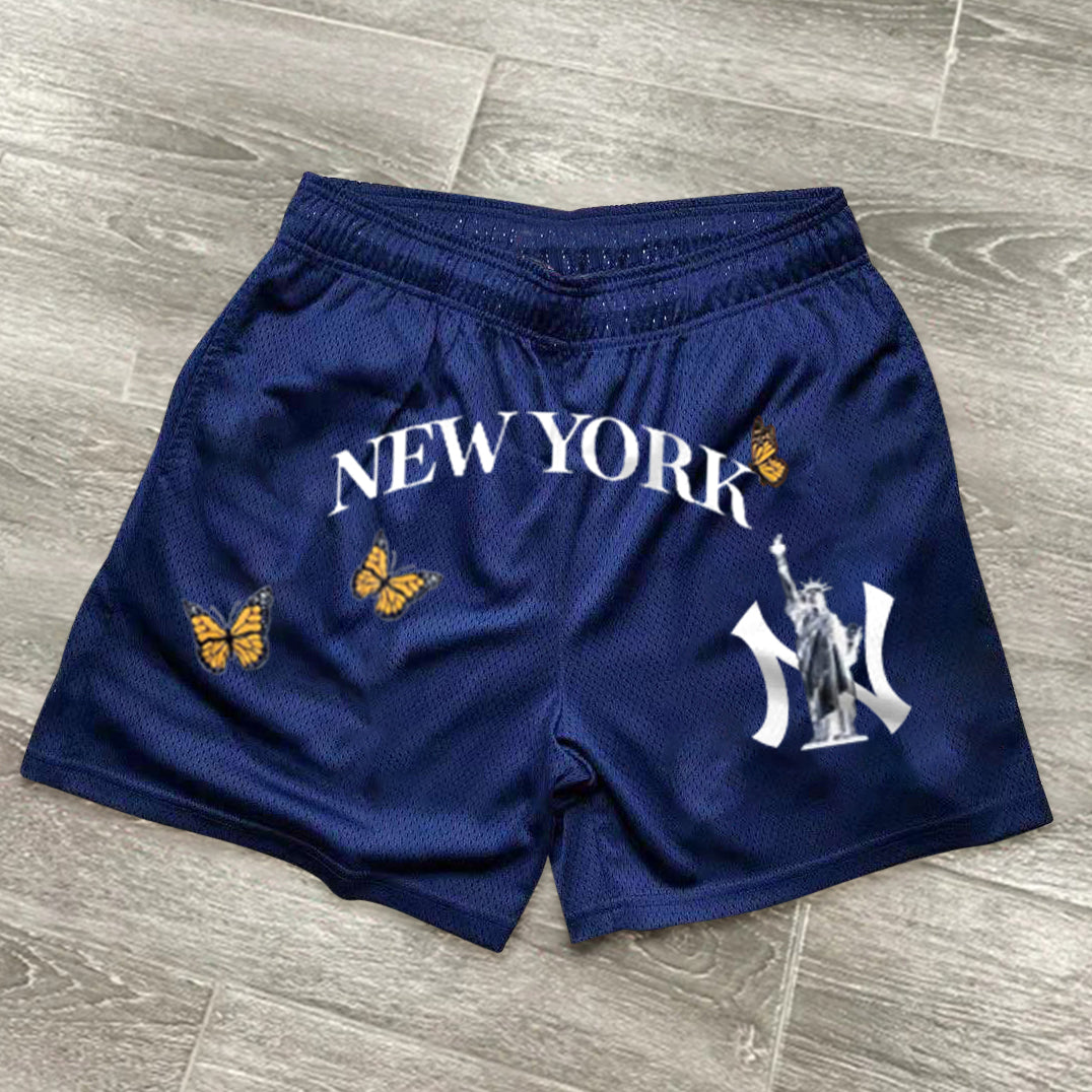 Street Trend New York Print Sweat Shorts
