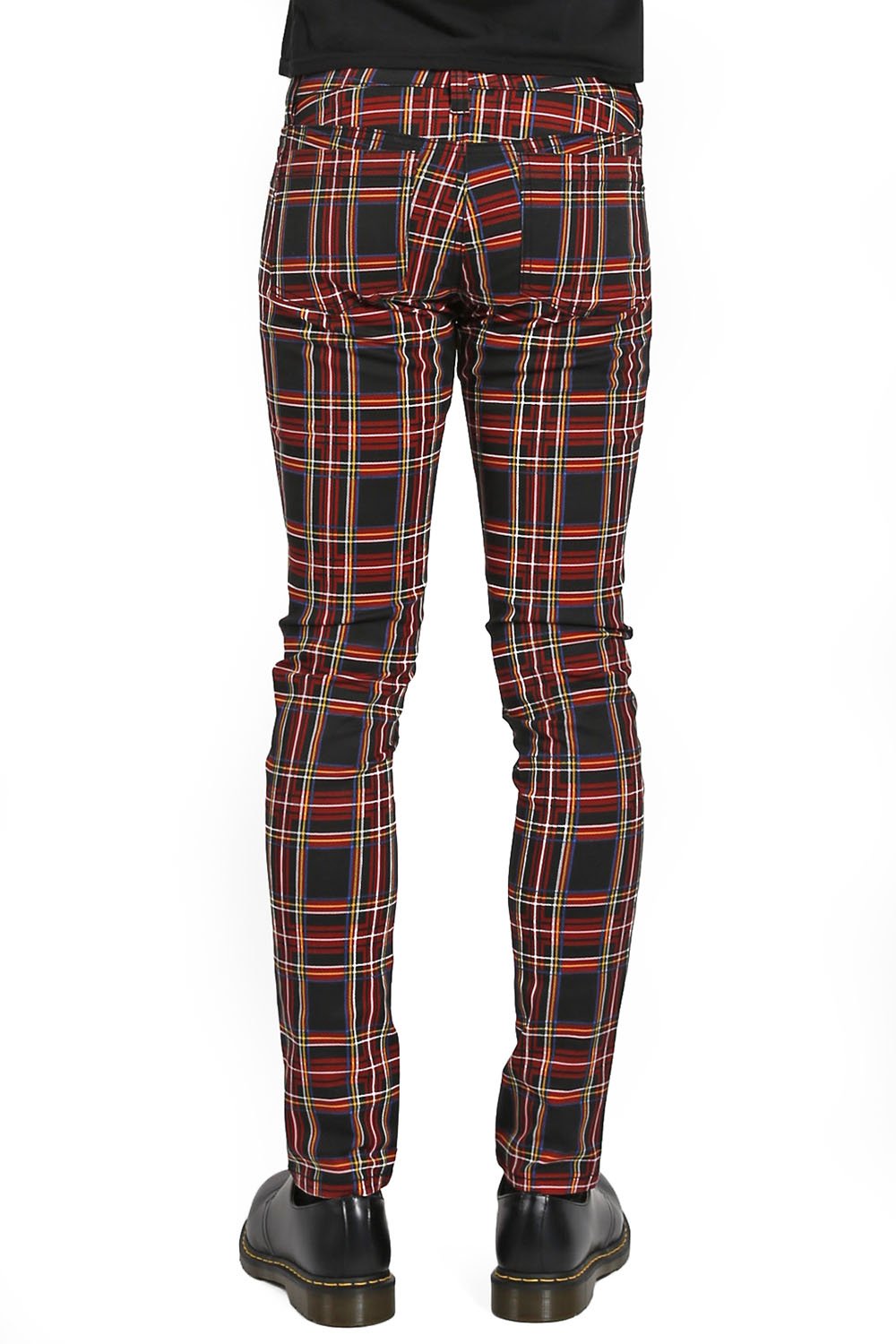 Black Plaid Rocker Pants