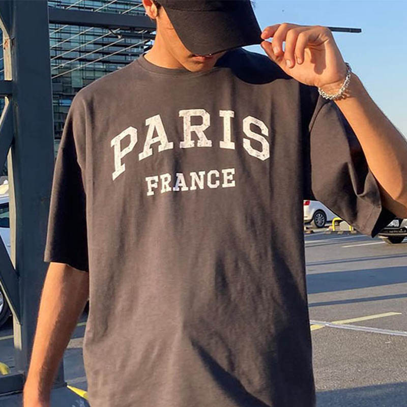 Letter Print Short-sleeved T-shirt