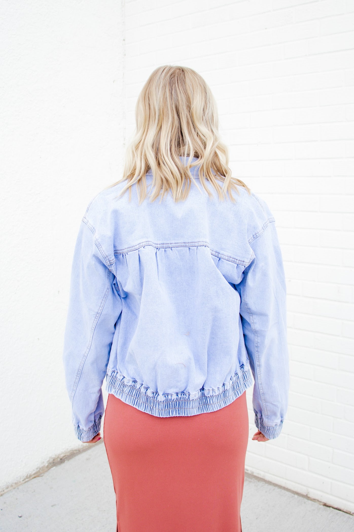 Carmen Washed Denim Jacket | Chambray