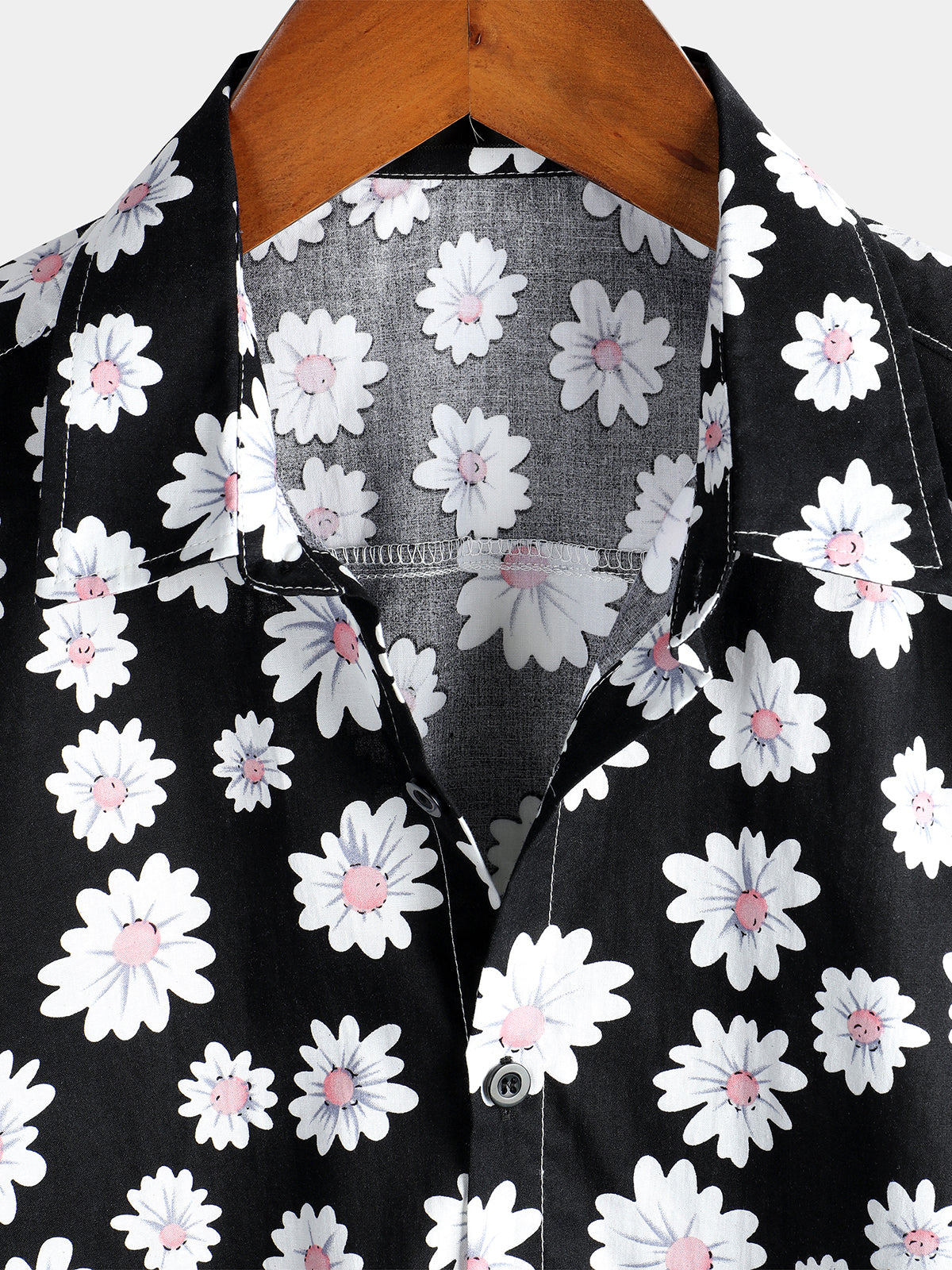Men's Yellow Daisy Hawaiian Short Sleeve Shirt
