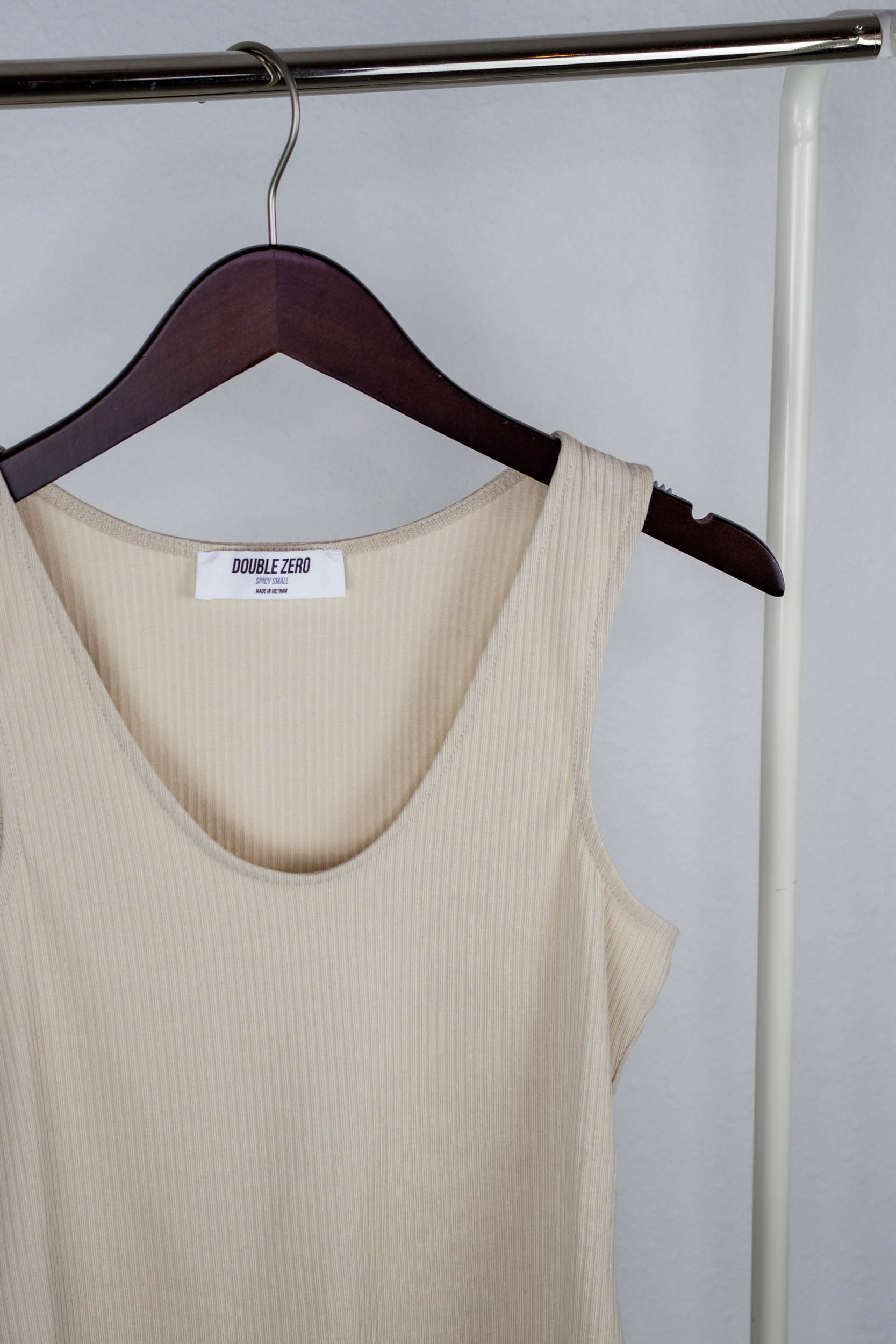 Rachelle Ribbed Tank Bodysuit | Khaki