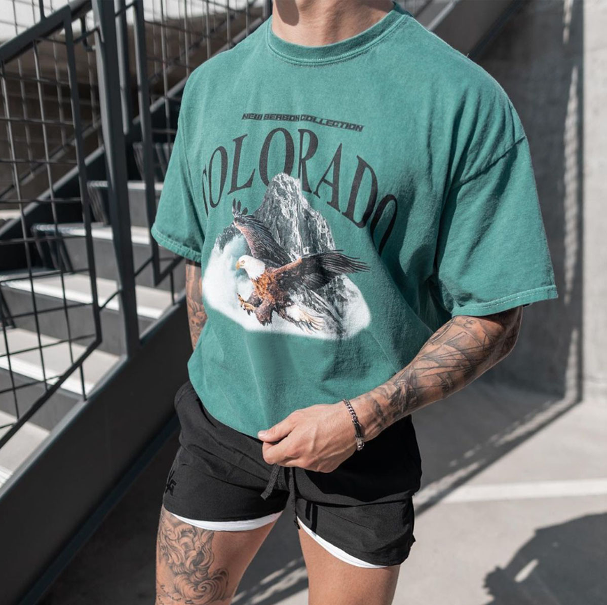 Men's Vintage Colorado Print T-Shirt