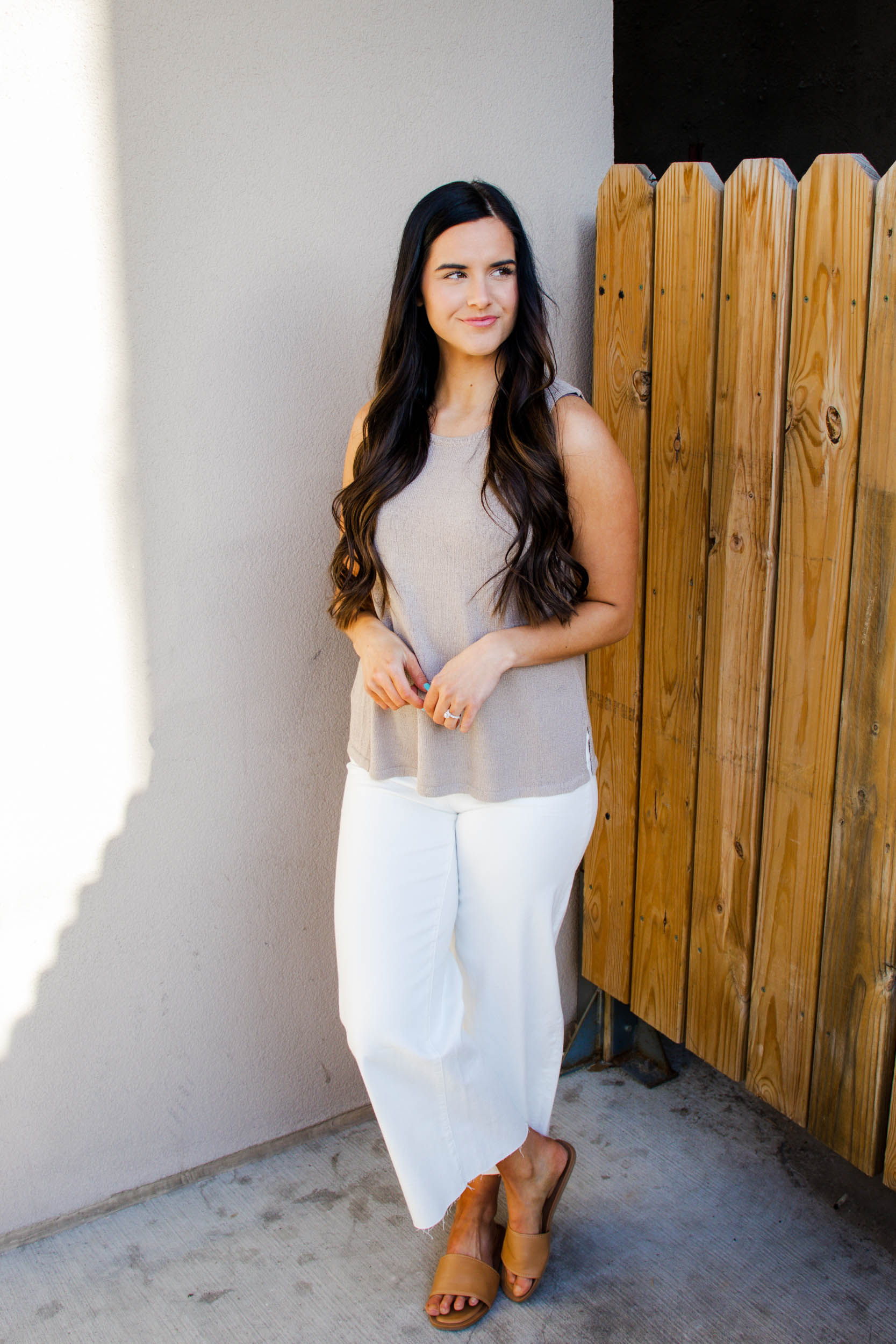 Delilah Sweater Tank | Light Mocha
