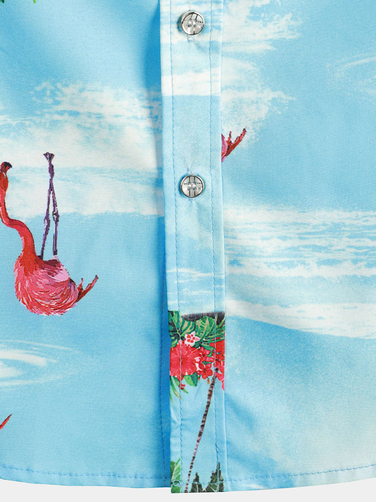 Men's Flamingo Floral Tropical Hawaiian Shirt
