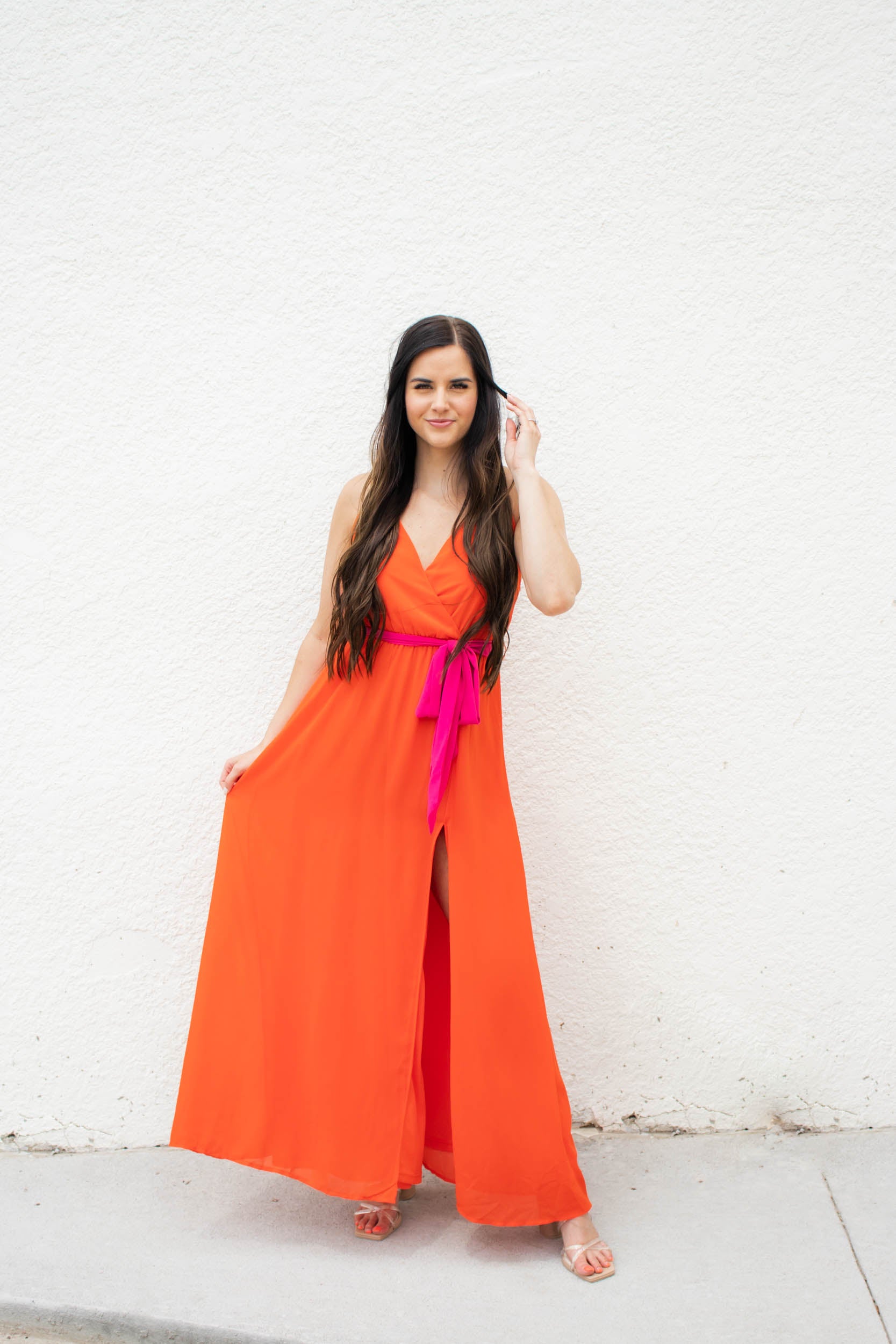 Blair Wrap Maxi Dress | Poppy Red