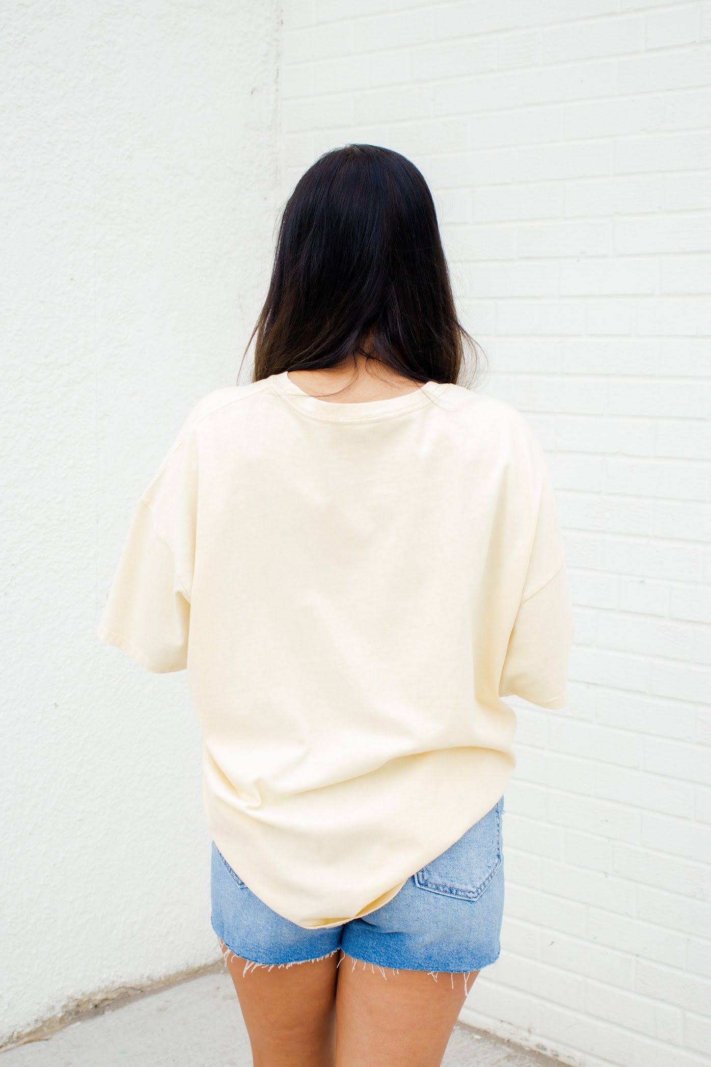Leah Oversized Tee | Creamy Corn