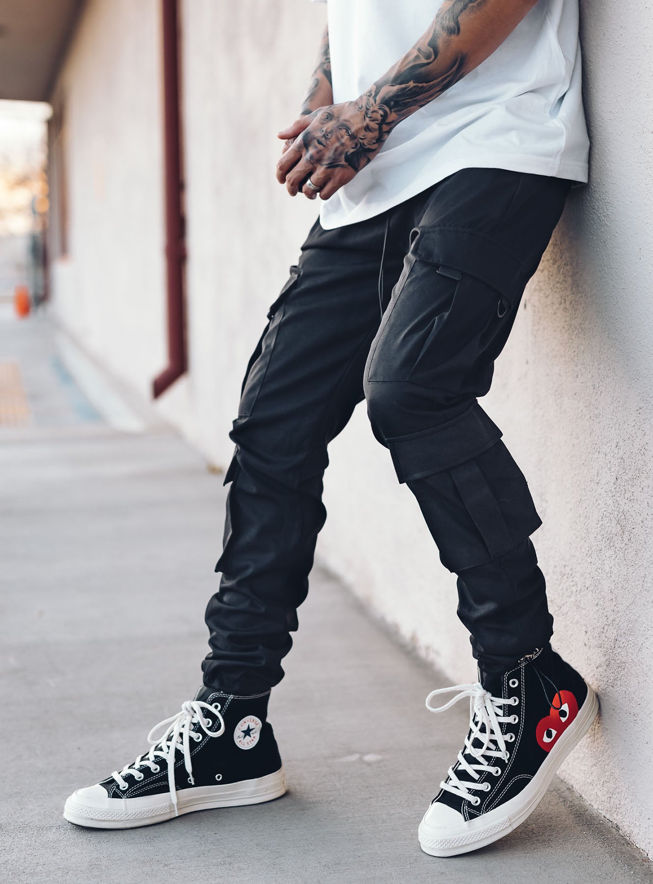 Utility Cargo Pants V10 in Black
