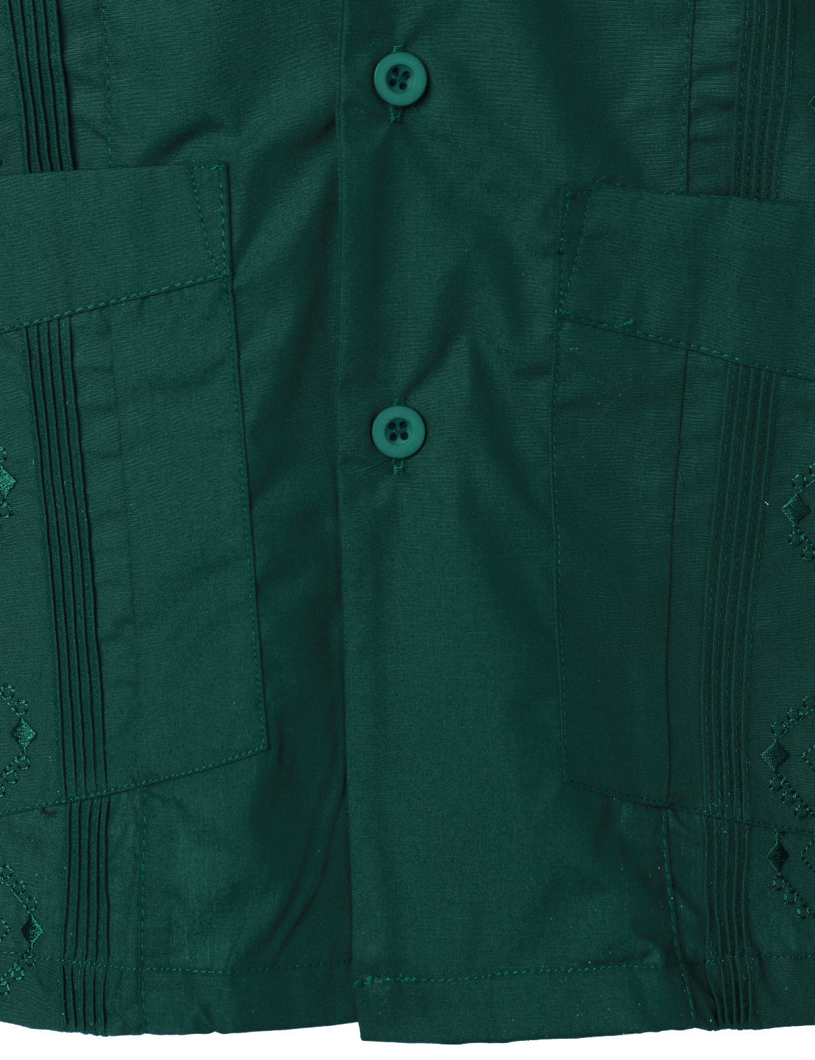 Men's Casual Summer Pocket Short Sleeve Button Up Cuban Guayabera Shirt