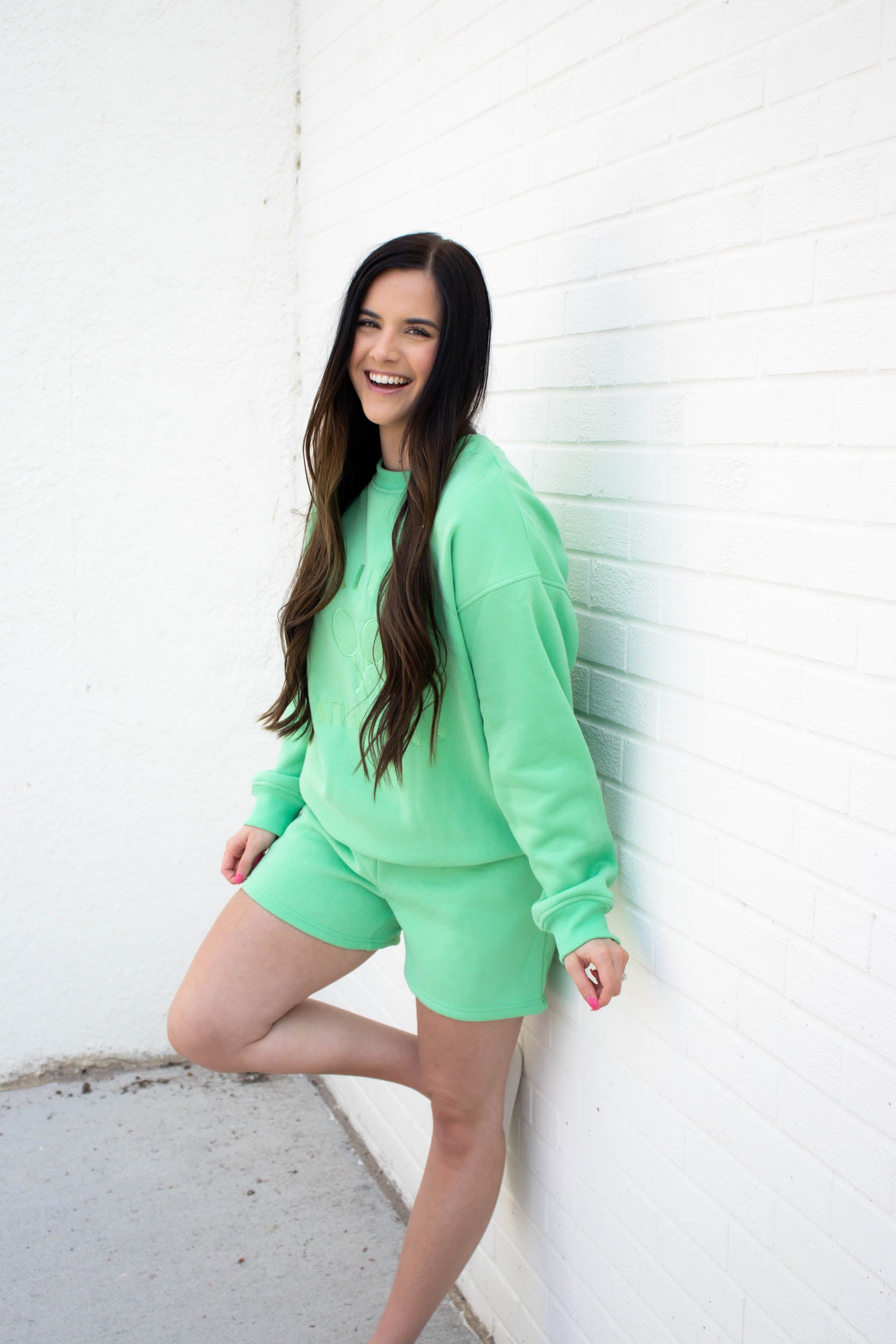 Giselle Basic Sweatshorts | Pistachio