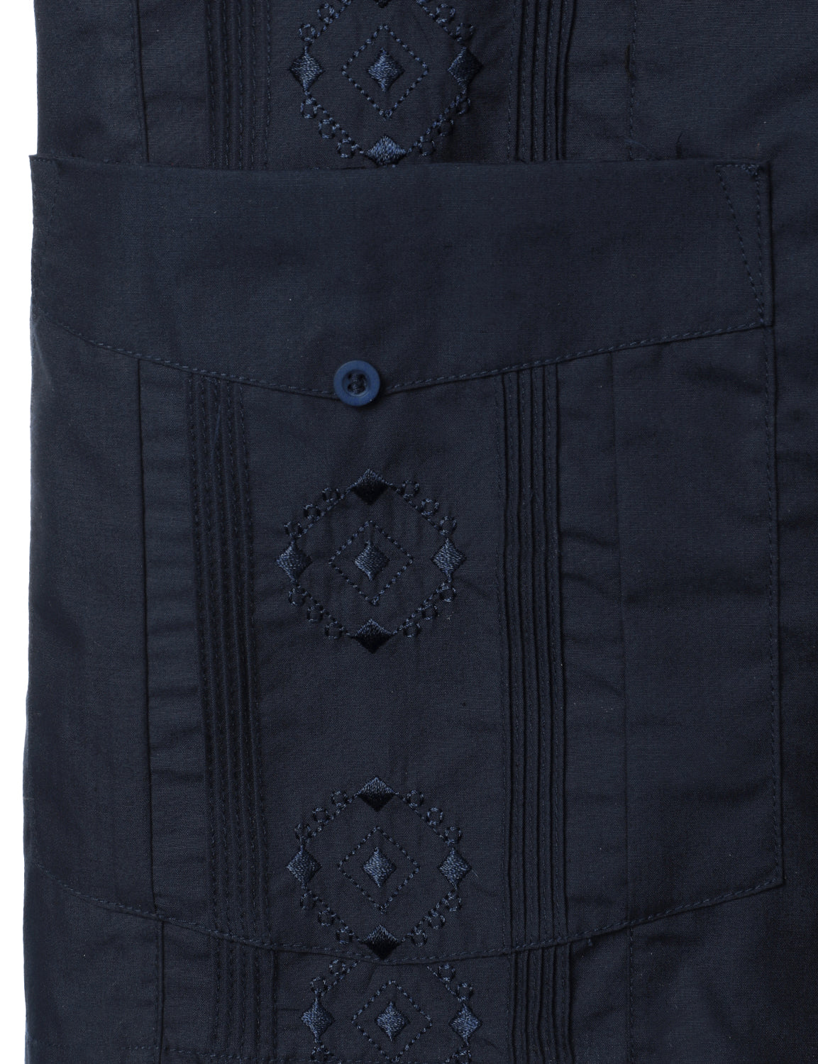 Men's Casual Summer Pocket Short Sleeve Button Up Cuban Guayabera Shirt