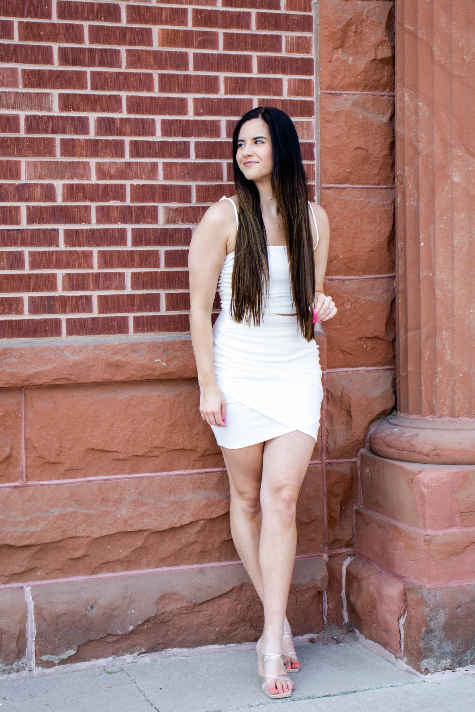 Rowan Cut Out Wrap Dress | Ivory