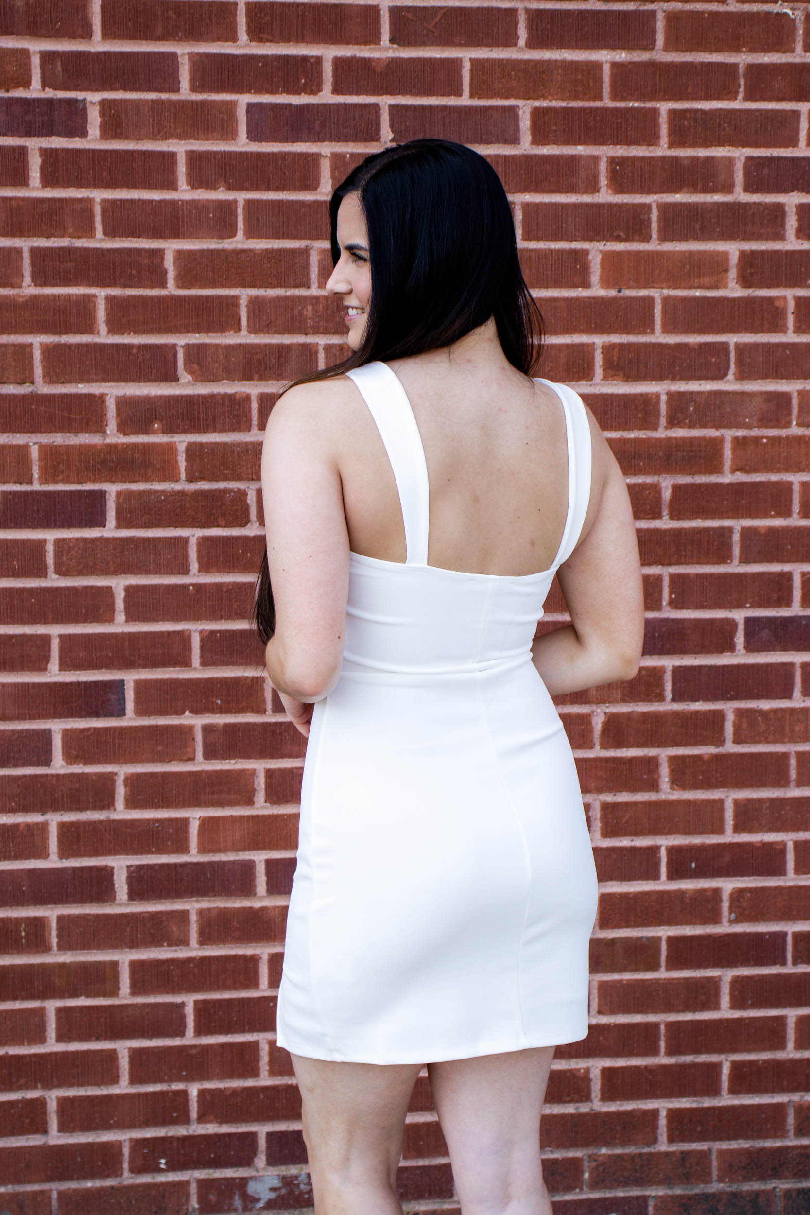 Roxy Square Neck Mini Dress | Ivory