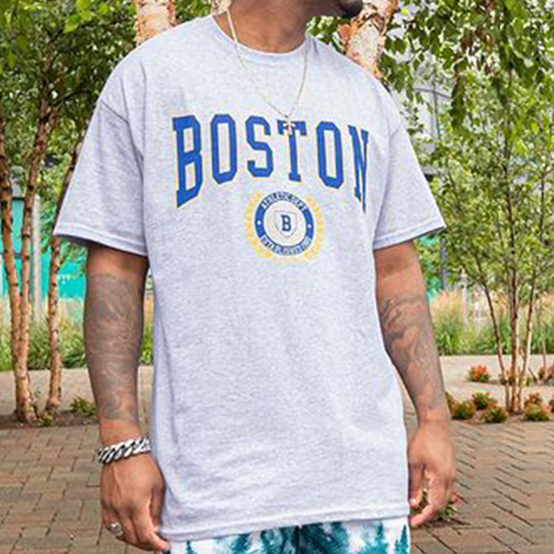 Men's Graphic Print Round Neck Short Sleeve T-Shirt