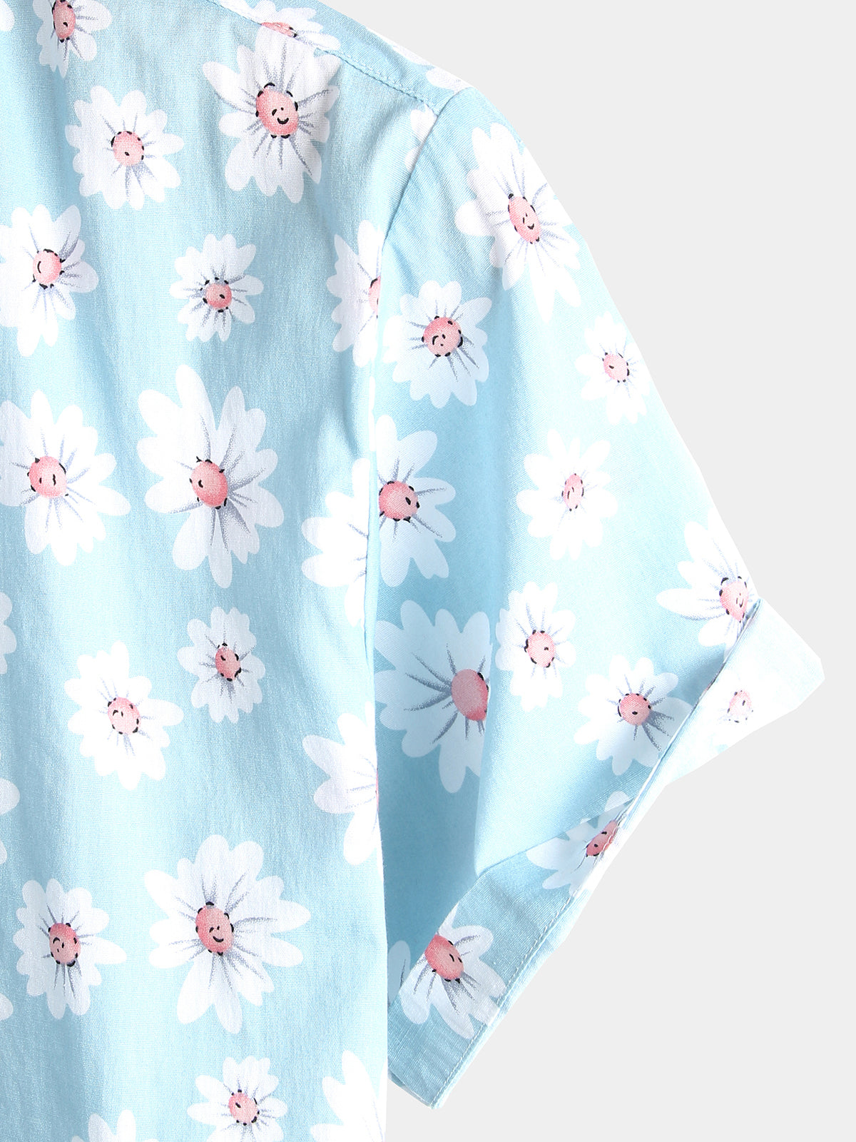 Men's Yellow Daisy Hawaiian Short Sleeve Shirt