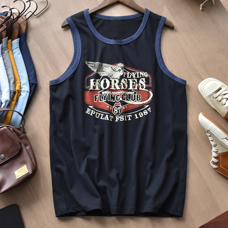 Flying Horses Contrast Tank Top