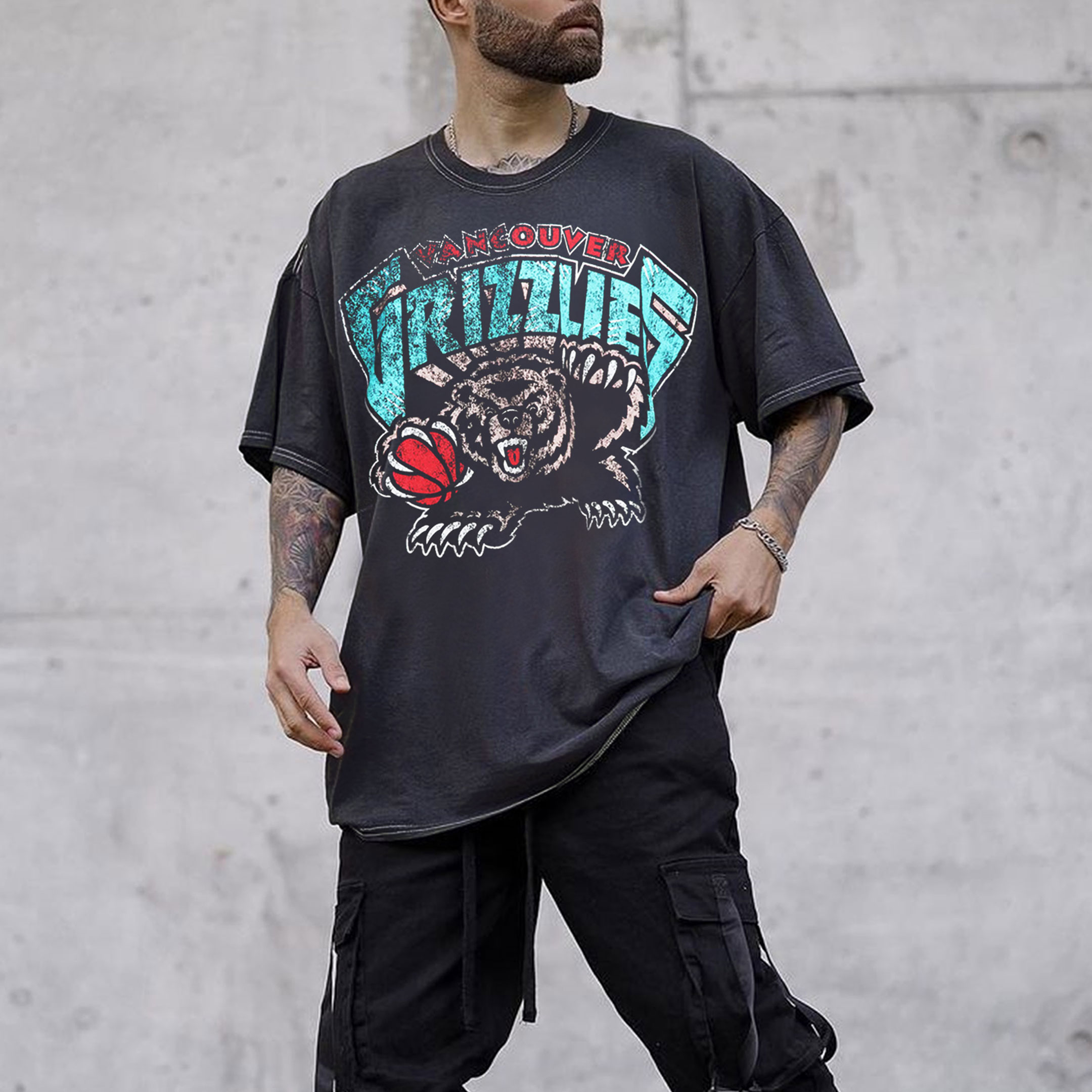 Vancouver Grizzlies NBA Mens T-shirt