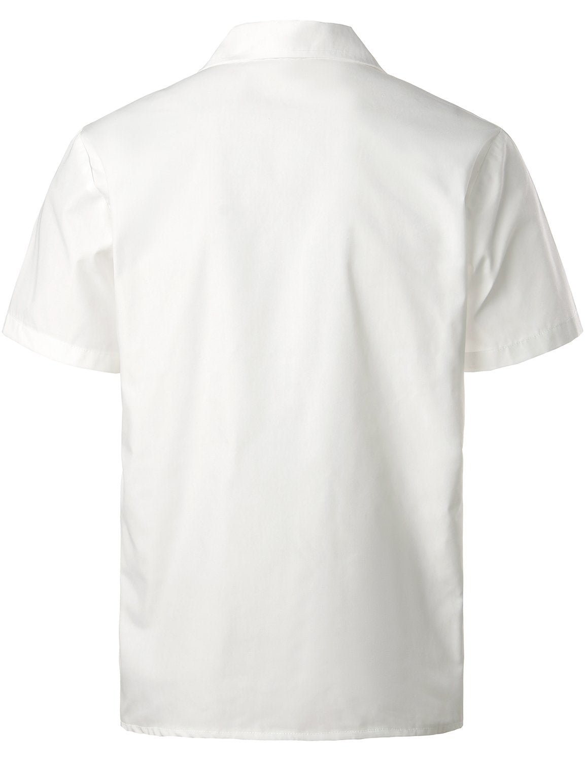 Men's Solid Color Cotton Short Sleeve Shirt