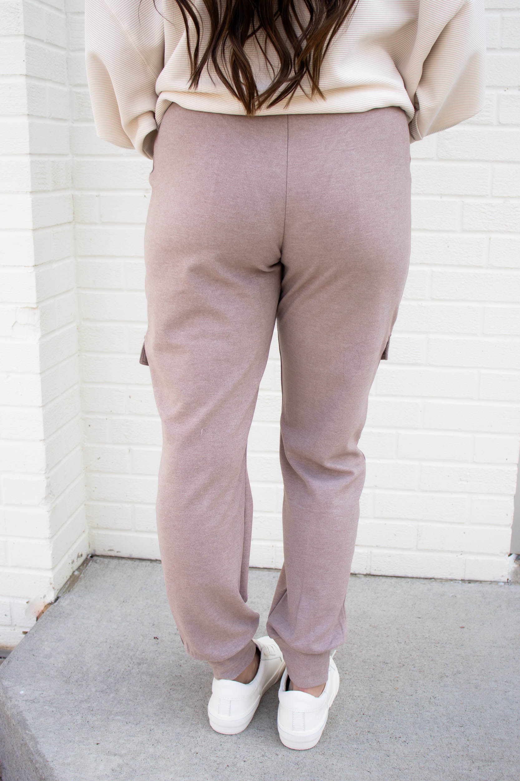 Jilian Fleece Cargo Joggers | MInk