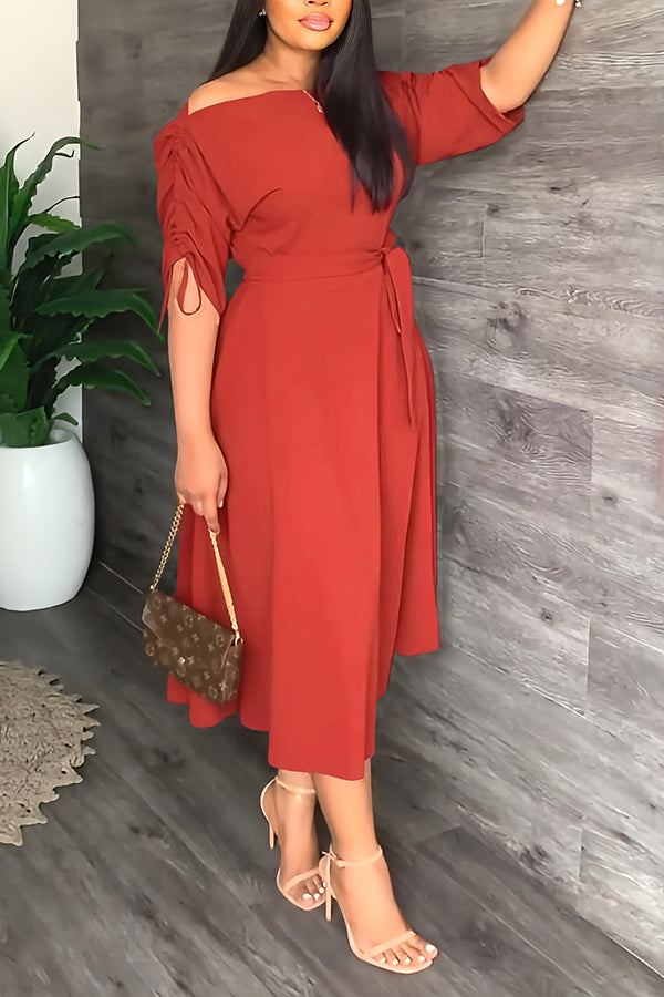 Elegant Off-shoulder Maxi Dress