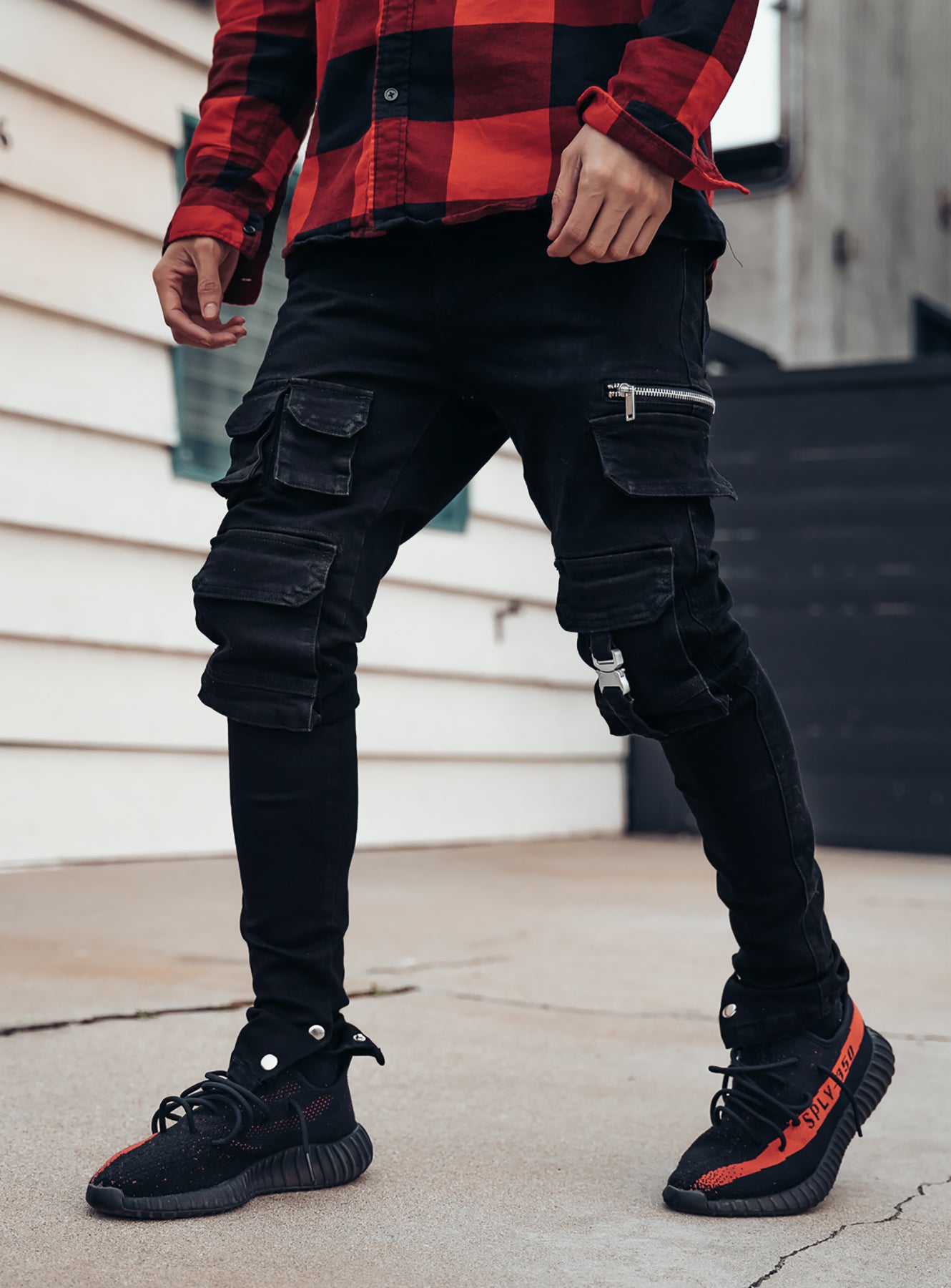 Cargo Jeans V1 in Black
