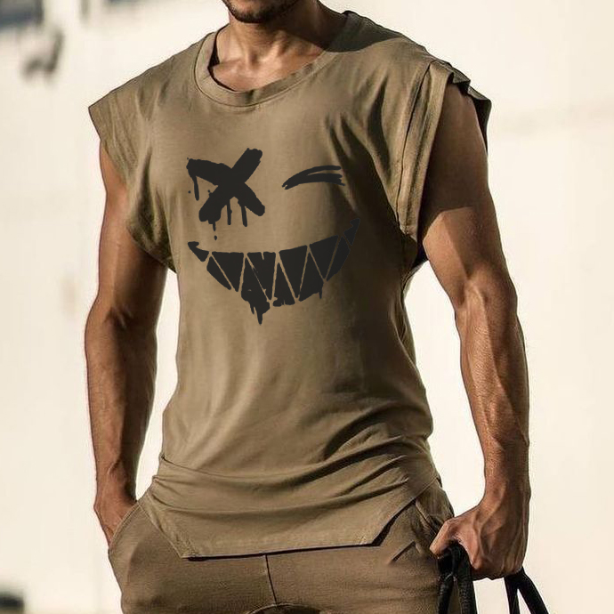 Men's Fashion Print Casual Tank Top