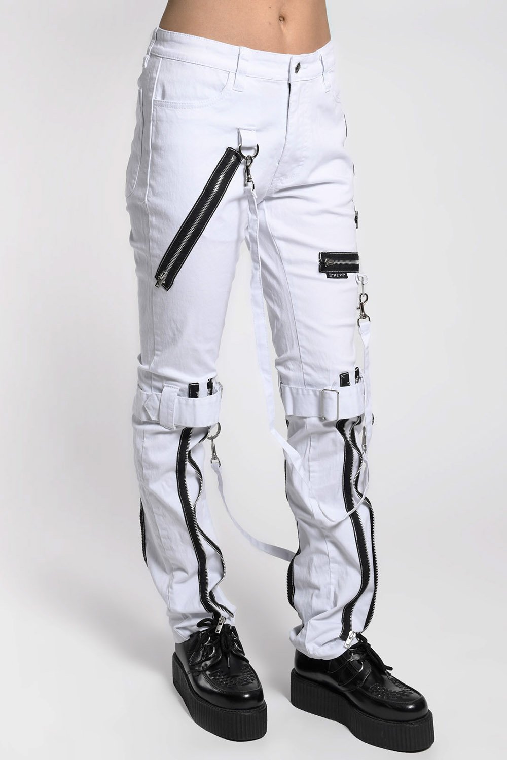 Asylum White Bondage Pants