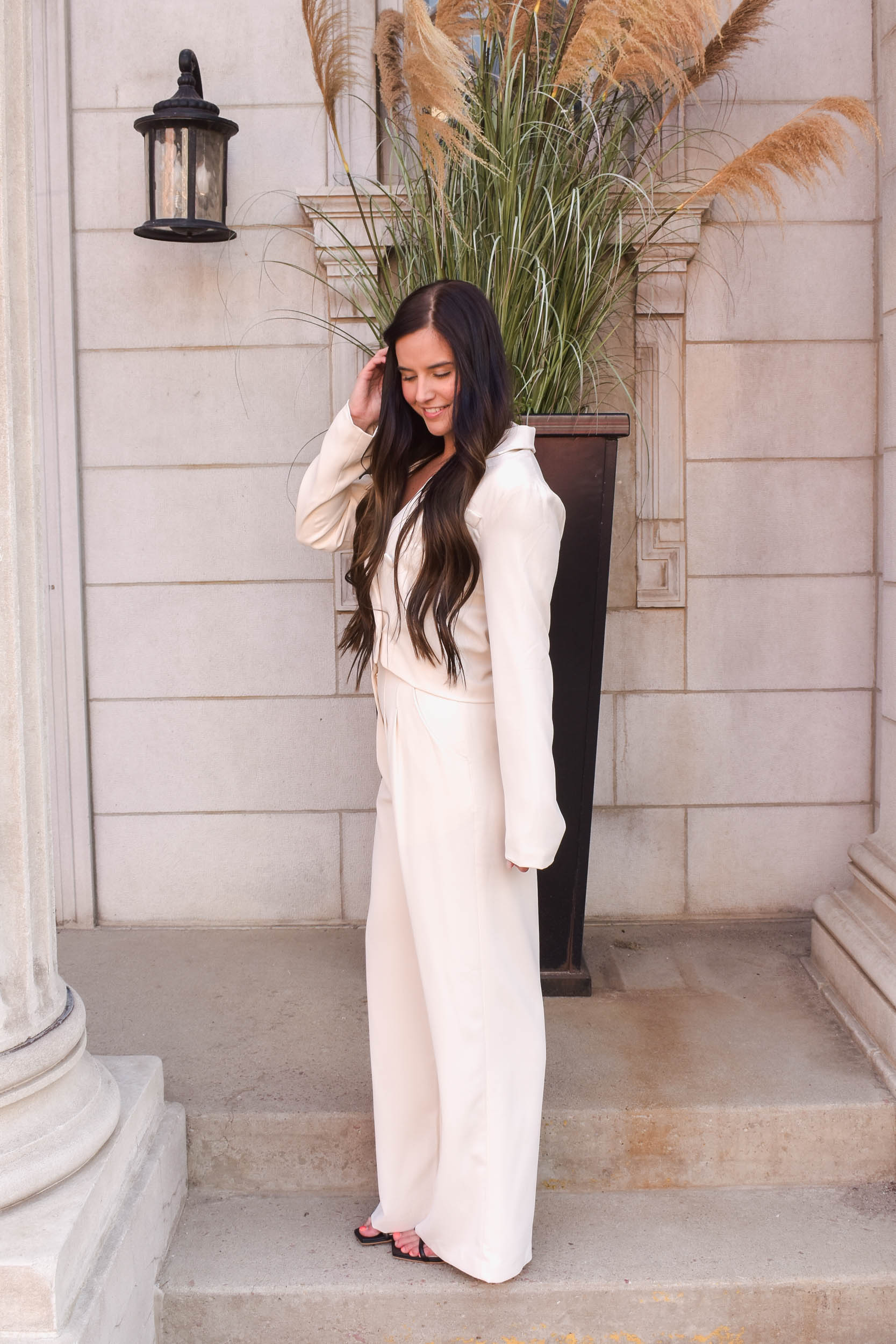 Becca Wide Leg Pants | Off White