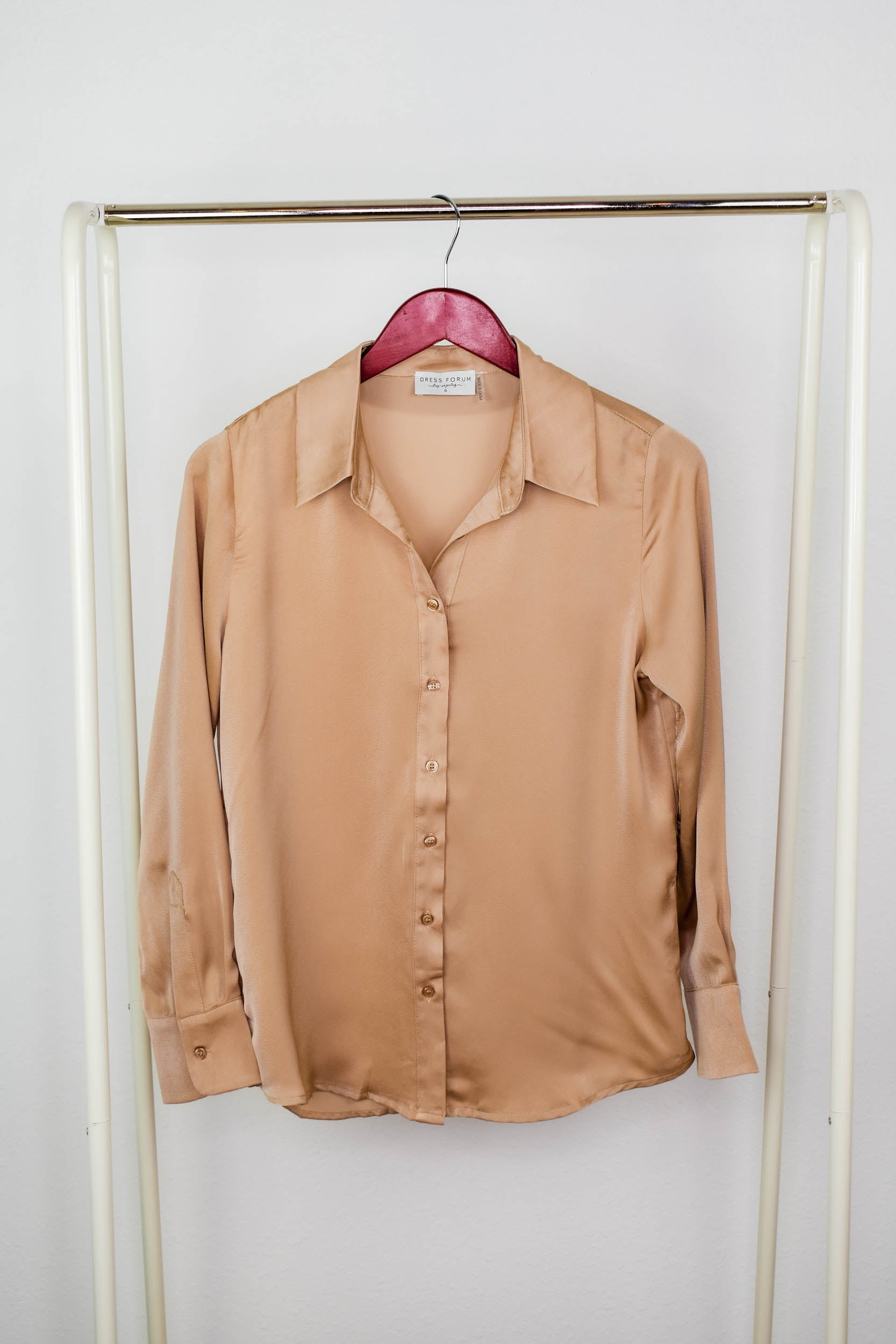 Noelle Button Down | Tan
