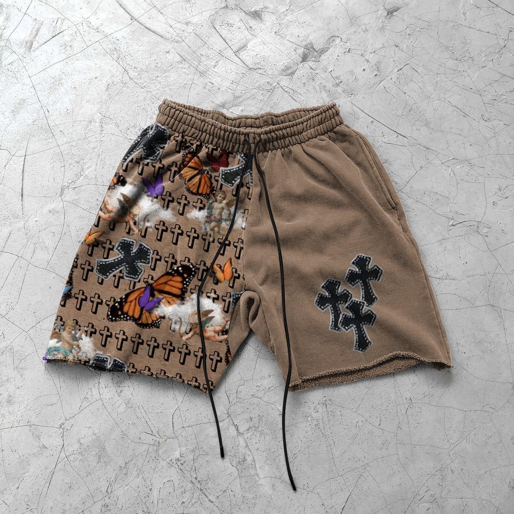 Streetwear Graphic Print Track Shorts