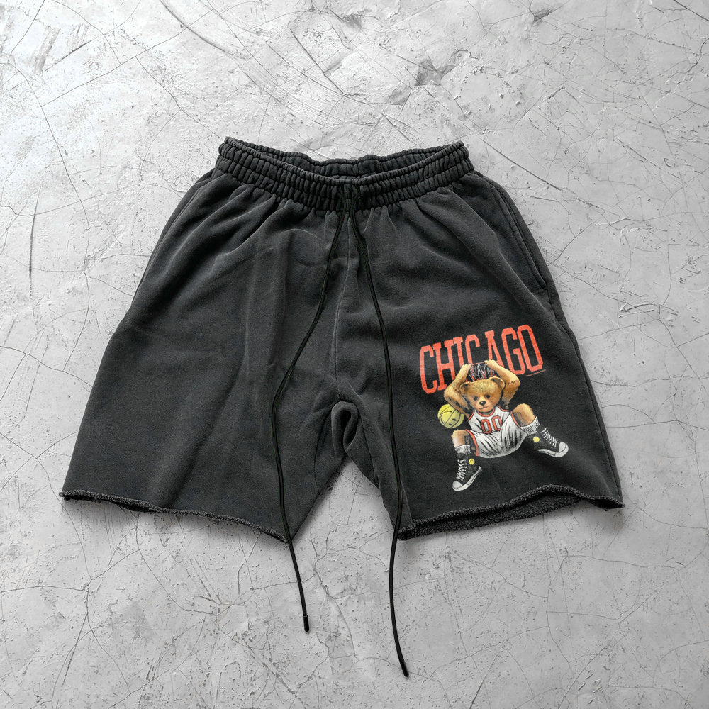 Men's Casual 'CHICAGO' Print Shorts