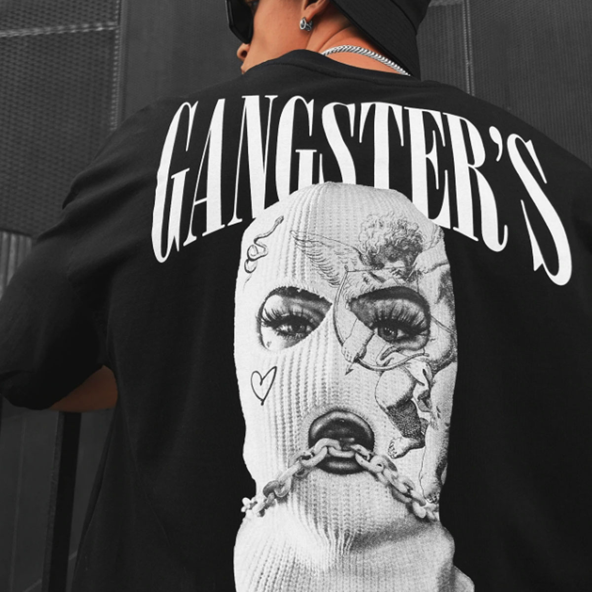 Men's Oversized Fashion Print T-Shirt