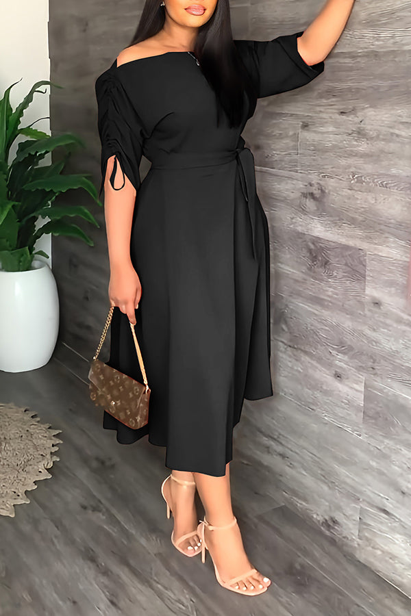 Elegant Off-shoulder Maxi Dress
