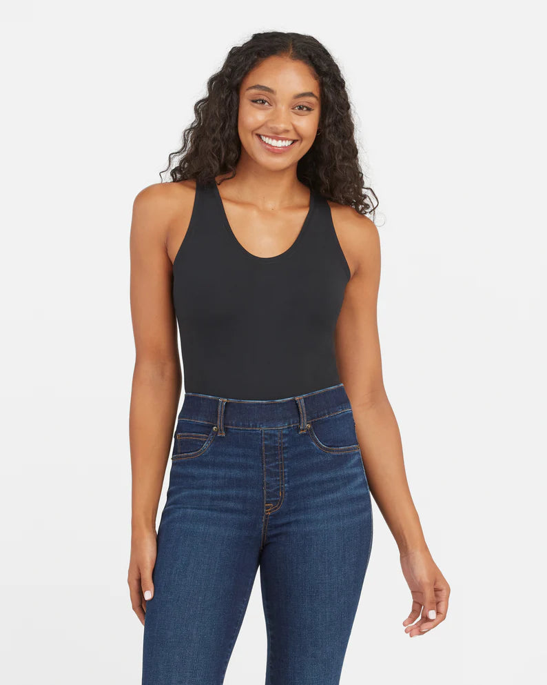 Spanx Suit Yourself Scoop Neck Tank Bodysuit | Black