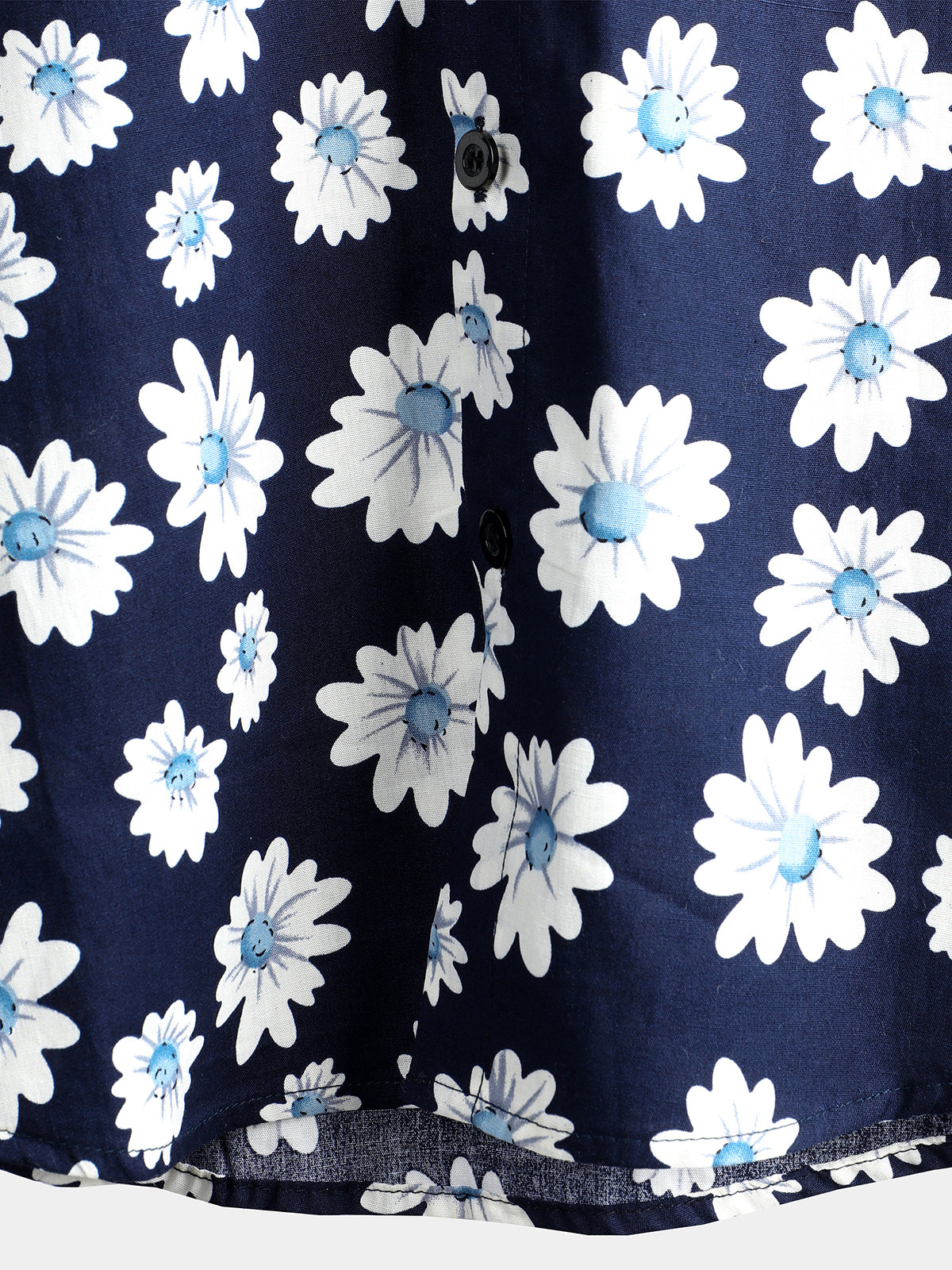 Men's Yellow Daisy Hawaiian Short Sleeve Shirt