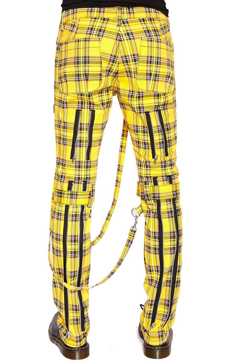 NYC Bondage Pants Yellow Plaid
