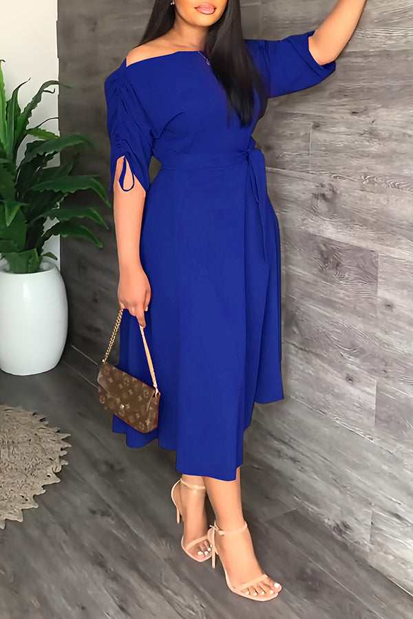 Elegant Off-shoulder Maxi Dress