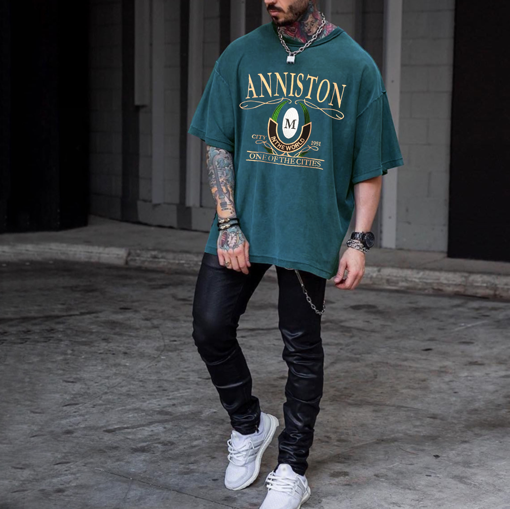 Retro Oversized ANNISTON Men's T-shirt