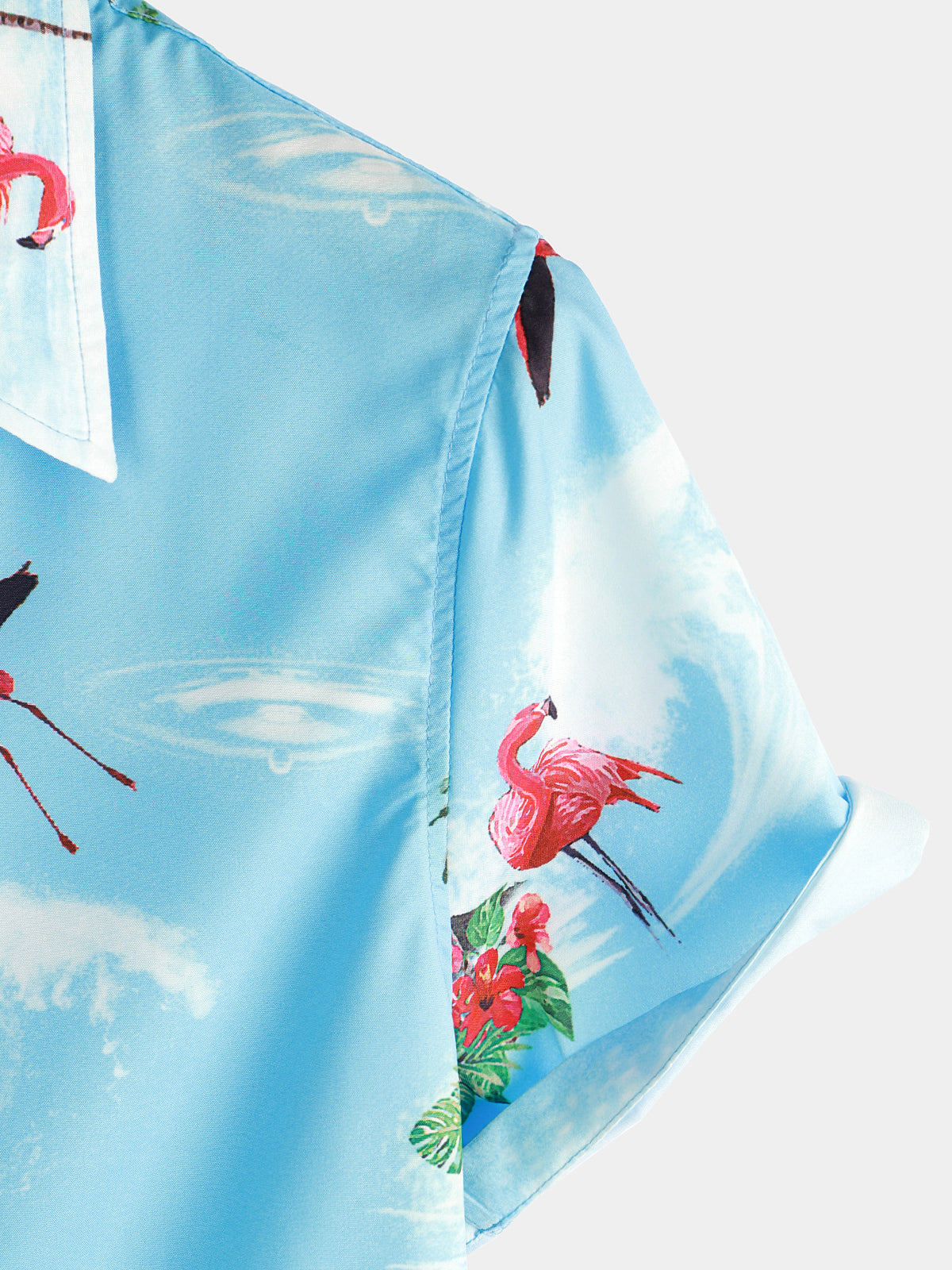 Men's Flamingo Floral Tropical Hawaiian Shirt